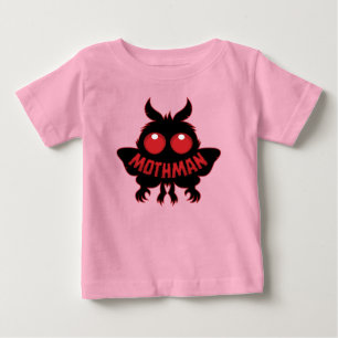 Red-Eyed Mystery Mothman Silhouette Baby T-Shirt