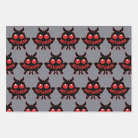 Red-Eyed Mystery Mothman Silhouette
