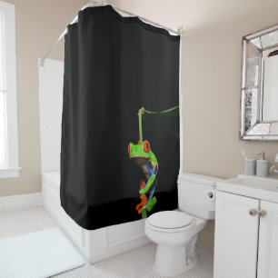 Red Eyed Painted Tree Frog Shower Curtain