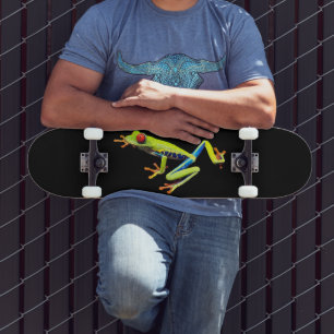 Red Eyed Painted Tree Frog Skateboard