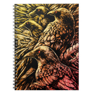 Red-Eyed Ravens – Mysterious Gothic Wildlife Notebook