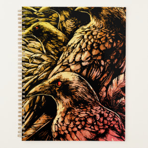 Red-Eyed Ravens – Mysterious Gothic Wildlife Planner