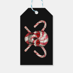 Red Eyed Sugar Skull Zombie Gift Tags