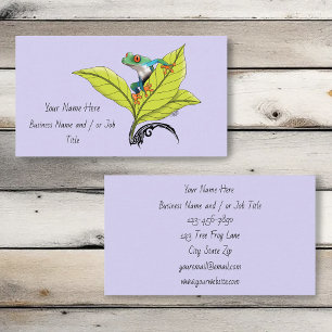 Red Eyed Tree Frog Business Card