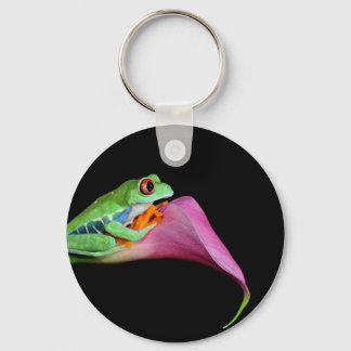 red eyed tree frog key ring