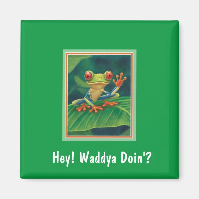 Red-Eyed Tree Frog Magnet (Front)