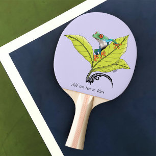 Red Eyed Tree Frog Ping Pong Paddle