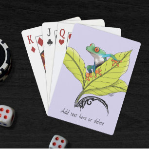 Red Eyed Tree Frog Playing Cards