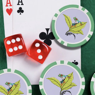 Red Eyed Tree Frog Poker Chips