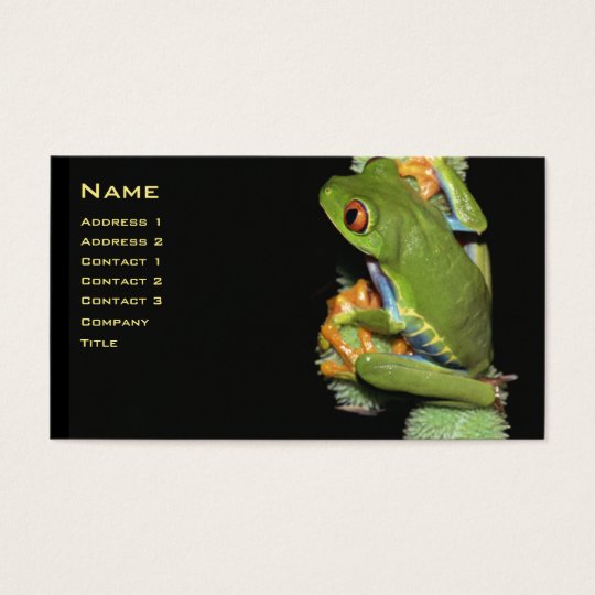 Red-eyed Tree Frog Profile Card - Customised