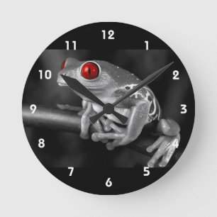 Red Eyed Tree Frog Round Clock