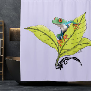 Red Eyed Tree Frog Shower Curtain