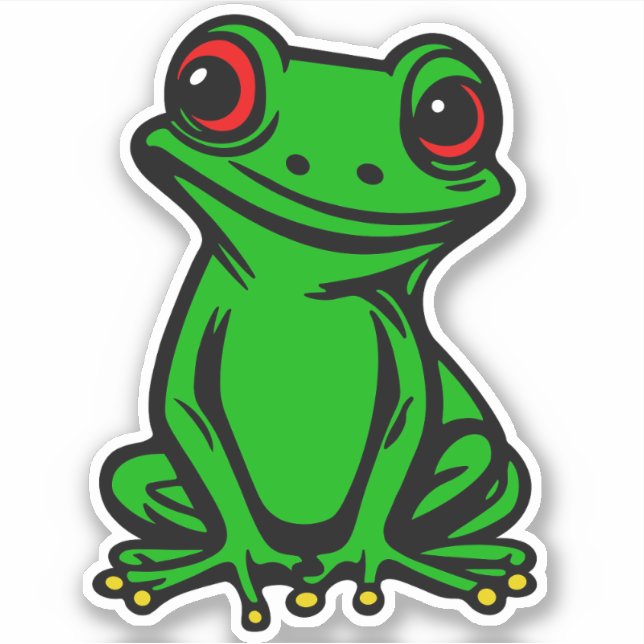 Red eyed tree, frog sticker (Front)