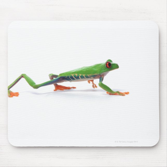 Red eyed tree frog walking mouse mat (Front)
