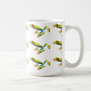 Red eyed tree frogs coffee mug