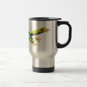 Red eyed tree frogs travel mug