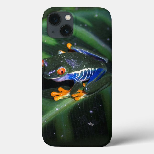 Red Eyes Frog On Leaf Case-Mate iPhone Case (Back)