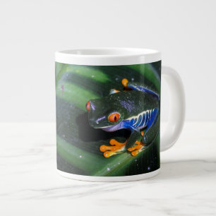 Red Eyes Frog On Leaf Large Coffee Mug