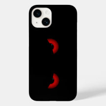 Red eyes monster black