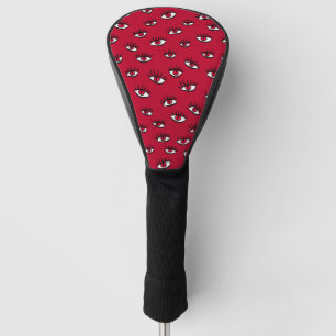 Red Eyes Pattern - Horror Gothic Aesthetic Golf Head Cover