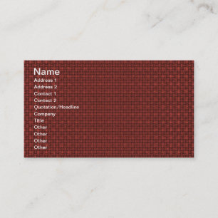 Red Fabric Business Card