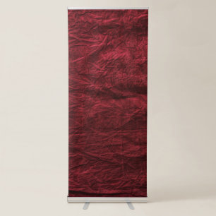 Red Fabric Texture Best Vertical Retractable Banner
