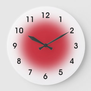 Red Faced Kitchen Clock from Youbeaut Designs.