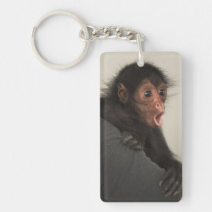 Red-faced Spider Monkey Ateles paniscus) Key Ring