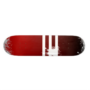 red fade to black skateboard