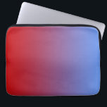 Red fading to Blue Colours, simple design. Laptop Sleeve<br><div class="desc">A plain and simple design of a colour gradient fading from red to blue through shades of redish-purple and purple.</div>