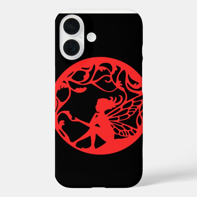 Red Fairy Black Background  Case-Mate iPhone Case (Back)