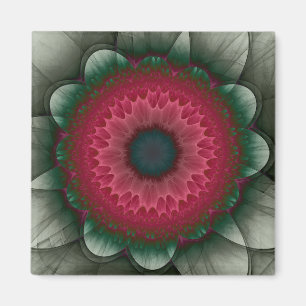 Red fairy flower magnet
