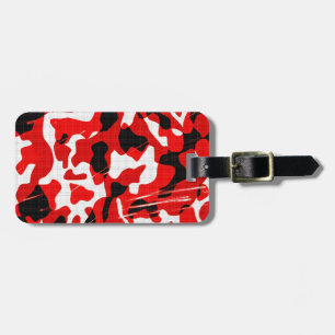 Red Fallout Camo (AOM Design) Luggage Tag