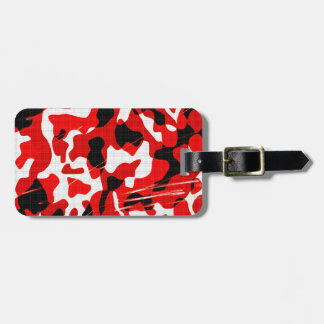 Red Fallout Camo (AOM Design) Luggage Tag