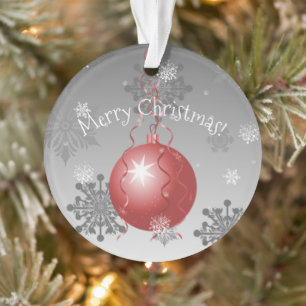 Red Fancy Christmas Ornament