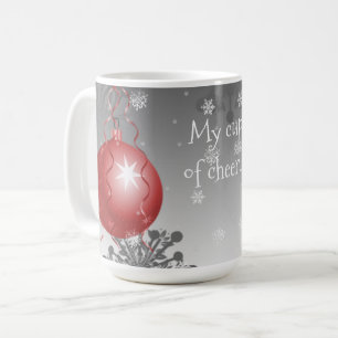 Red Fancy Christmas Ornament Coffee Mug