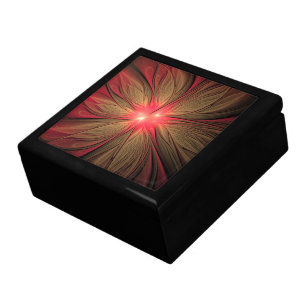 Red fansy fractal flower  gift box