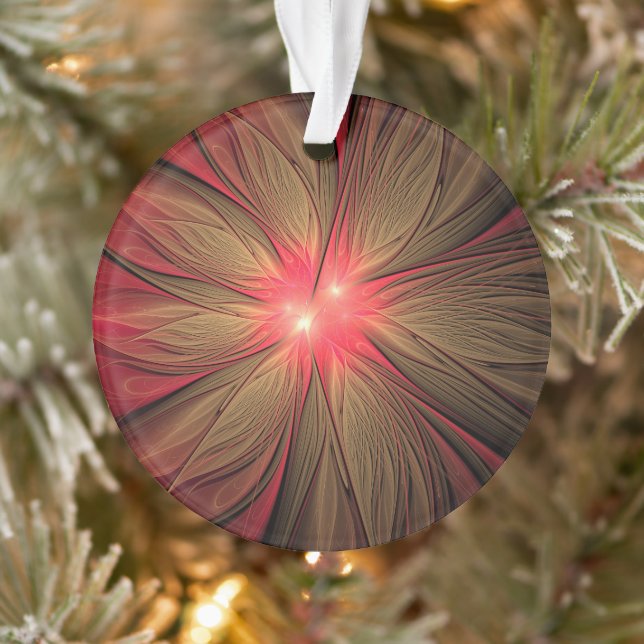 Red fansy fractal flower   ornament (Tree)