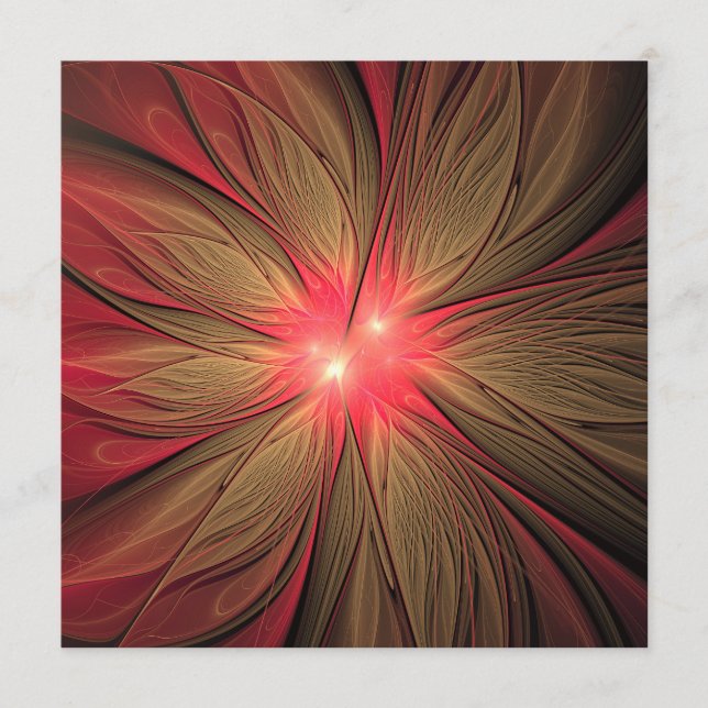 Red fansy fractal flower  programme (Front)