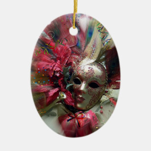 Red Fantasy Angel Ceramic Tree Decoration