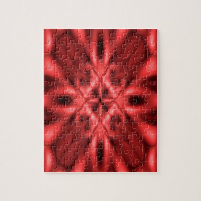 Red fantasy pattern jigsaw puzzle (Vertical)