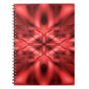 Red fantasy pattern notebook