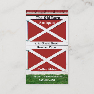 Red Farm Barn Door Business Card