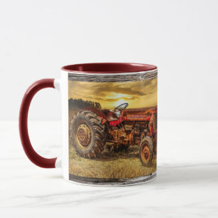 Red Farm Tractor Mug