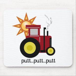 Red Farm Tractor T-shirts and Gifts Mouse Mat