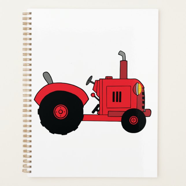Red Farm Tractor Vehicle Planner (Front)