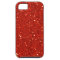 Red Faux Glitter Case-Mate iPhone 5 Case