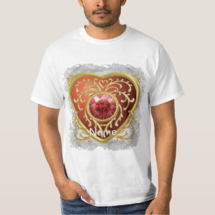 Red Faux Jewel Fairy Heart t-shirt