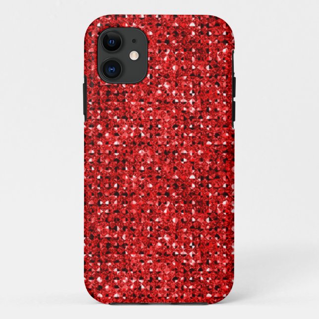Red Faux Jewels iPhone 5 Case (Back)
