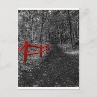 Red Fence Postcard